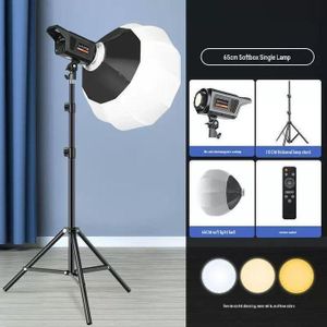 Complete Video Lighting Kit for Photography, Remote Control Professional Photography Spotlights, Fill Light Ideal for Self-Photography, 65CM Tripod Stand, Built-in Power Cable, Portrait Photography, Ultra Bright Content Creators Studio Light