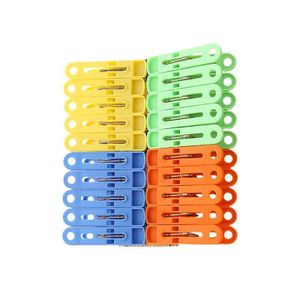 20pcs Strong Plastic Clothes Pegs – Durable Non-Slip Laundry Clothespins For Indoor & Outdoor Use