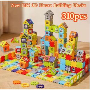 Napin 310pcs Building Blocks Puzzle Games Toys Children Jigsaw Interactive Toys Kids