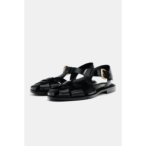 Primark Big Girl's Faux Leather Braided Flat Sandals