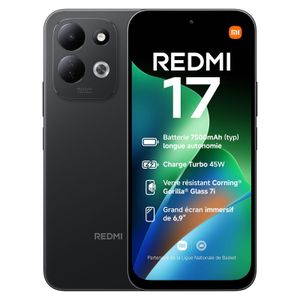 XIAOMI Redmi 17 - 6.9" (6GB RAM / 128GB ROM) 4G Dual SIM - 7500mAh - Black
