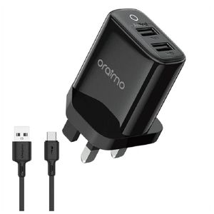 Oraimo OCW-U67D+M53 FireFly 2U Charger with Micro-USB Cable