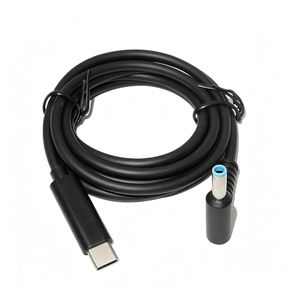 65W USB-C Type-C to DC 4.5x3.0mm PD Trigger Charging Cable with E-Marker Chip for Laptop Blue Pin Connector 18.5V-20V