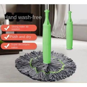 Self Twist Absorbent Mop - Hand Self-twisting Floor Mop Stick 1 pcs