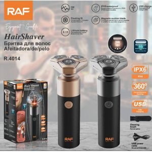 RAF Electric Shaver For Men Rechargeable Three Blades Floating Trimming USB Type-C Razor