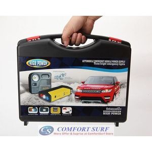 Jumper Starter Power Bank With 5V-19V For Car+Tyres Inflator