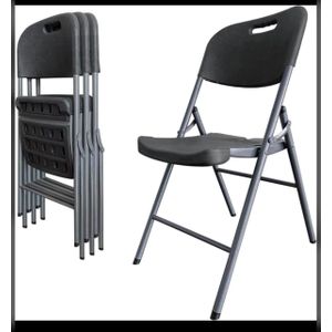 Heavy duty plastic fold ing ron chair 