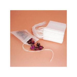Empty Tea Bags – Disposable Drawstring Filter Bags for Tea, Herbs & Spices - 5cm by 7cm