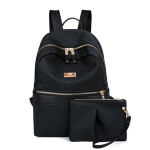 2PCS Backpack For Women Purse PU Combination For College Work