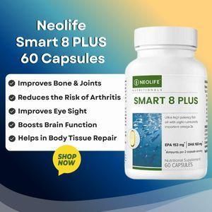 Neo Smart Omega-3 Plus – 60 Capsules Brain, Heart & Eye Support for Adults & Kids