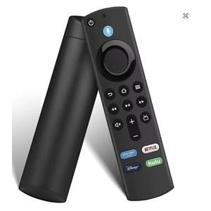 Bluetooth Voice Replacement Remote Control L5B83G For Tv Stick 4K Max Lite Cube Smart Tv Controller Bluetooth For Smart TVs with Original Netflix, Prime Video, Disney+ and Hulu Logos on the remote