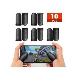 Home 10 PIECES Anti-sweat Mobile Game Controller Finger Sleeve Gaming Cot Gloves Mobile Gaming Thumb Sleeve Sets, Wasp Feelers PUBG/CODM/FREEFIRE Hand Sweatproof Trigger Breathable PUBG/ CALL OF DUTY/ FREE FIRE