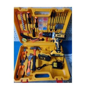 DEWALT TOOLS BOX KIT SET WITH CORDLESS BATTERY DRILL MACHINE 