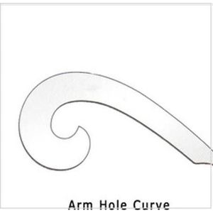Arm hole curve Sewing tool, French curve ruler, Clear Plastic Garment Pattern Drafting Tool