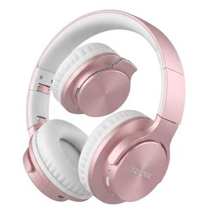 Tecnix -B032 Wireless 5.0 Headphone, Stretchable and Foldable Bluetooth Headset with Adjustable Design, Built-in Mic for Calls, and Long Battery Life 