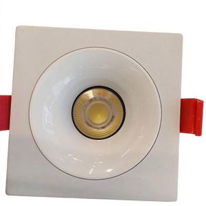 Modern Single-Head Square Recessed COB LED Downlight.