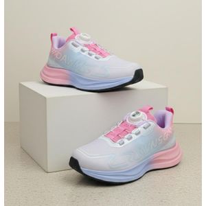 New Girl's Children Rotating Button Sneakers - Multicolour 