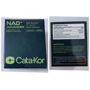 Cata-kor Nad+ Advanced resveratrol.liposomal,Nad -500mg 60capsule