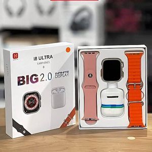 Ultra Series 8 Smart Watch + Bluetooth Earbud + Dual Strap Quality Max For Android/Iphone