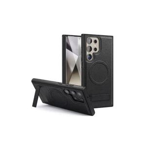 Pouch Case With Magsafe And Stand For Samsung Galaxy S22 Ultra - Black