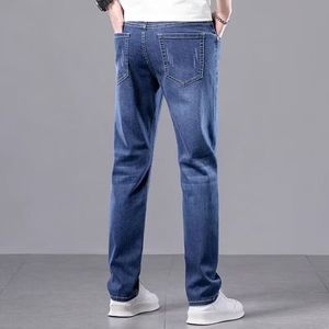 Spring Thin Jeans Men's Loose Straight Fashion Brand Casual Slim Fit Sports Long Pants Wear-resistant