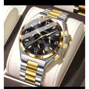 POEDAGAR Luxury Waterproof Chain Wrist Watch – Sapphire Glass, Premium Box, Gift Set”