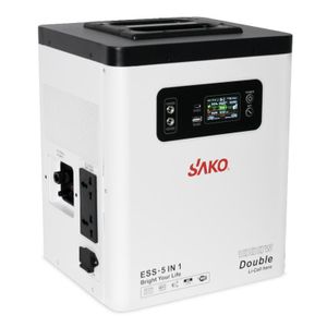 SAKO 1000w Inverter+2000wh LiFeP04 Battery All in One Solar Power Station