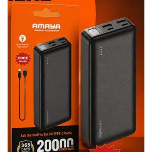 Amaya 20000mAh 12w  Fast Charging PowerBank
