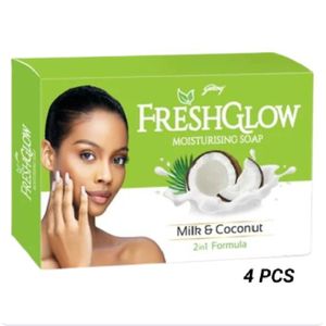 Organic Fresh Glow FRESH-GLOW MOISTURIZING SOAP MILK & COCONUT-4 Piece