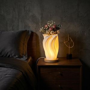 EK Limited Availability  3D led light Moon Lamp Night Light - Personalized Gift for Birthday & Anniversary, Nordic Decorative Vase Table Lamp, USB Powered Warm White Decor for Home & Office