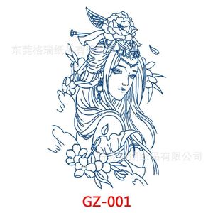 Beauty Semi Permanent Tattoo Art Sticker For Body(GZ-001)
