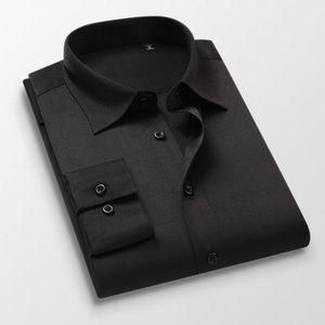 Quality Office Plain Slim Fit Long Sleeve-Black