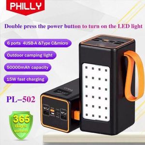 Philly 50000 MAh Super Fast Charger Power Bank With LED Lights