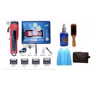 HTC Professional Rechargeable Cordless Hair Clipper And Barbing Accessories