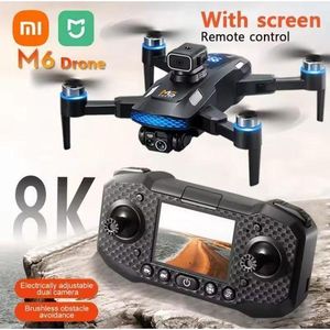 M6 Drone 8K Professional HD Camera Drones 5G WIFI FPV Video 4k UAV With Screen Remote Control Drone With Extra Battery