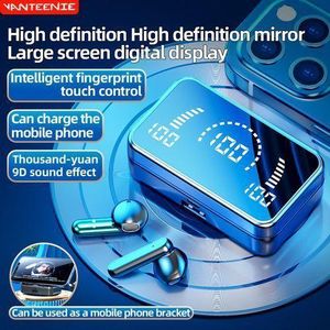 TiLECC Wireless Bluetooth Earphone S20 Touch LED Stereo Audio Black