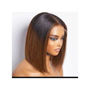 2 Tone(1B/30) Glueless C Frontal Bob Wig- 12"