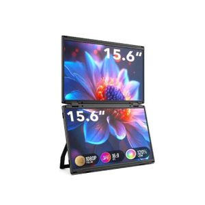 V2COM M4 Triple Foldable Full HD Laptop Screen Extender-15.6 inch-60Hz