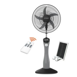 Qasa  Rechargeable Fan QRF-7918 Curvy 3in1 With PV15V20W & 2BULBS