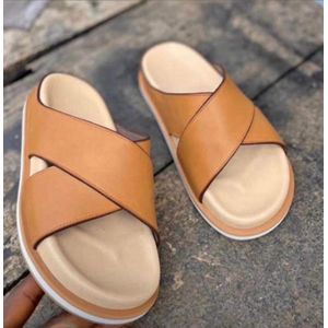 Fashion Choice Brown slippers for men 