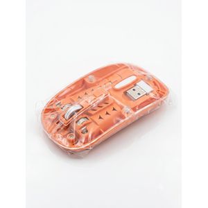 K-2000 2.4Ghz + BT 5.1 Rechargeable Wireless Mouse - Orange