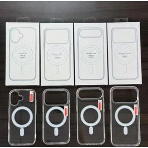 Iphone 17 Air MagSafe Transparent Charging Case(White)