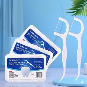 50Pcs Ultra-Thin  Dental Floss / Picks