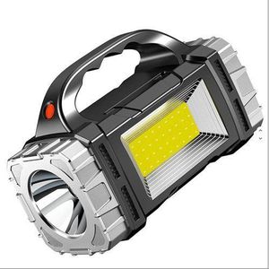 Multi-functional Solar Portable light, LED & COB Emergency light, USB charging, IP65, Front And Rear Dual Light illumination, Can Charge Your Cell phone, White Light & Yellow Light flashlight,-Touch Rechargeable Lamp, Rechargeable Torch And Flashing Light