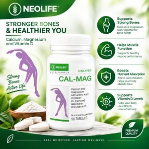 Wellness  NUTRITION Vitamin World Chelated Cal-Mag with 500 IU Vitamin D3 - 90 Tablets (Single)
