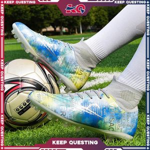 ASHION KQ High-Top Sock Collar Football Cleats: Breathable, Easy to Clean, Athletic Outdoor Training Football Boots