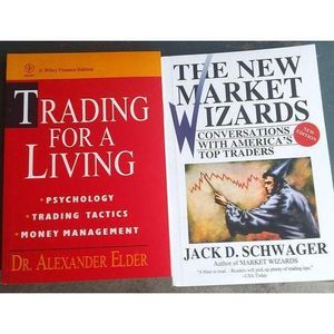 TRADING FOR A LIVING AND THE NEW MARKET WIZARD COMBO X 2 OFFER !!!!!