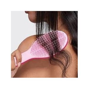 Hair Care Plastic Paddle Detangling Hair Brushes In Pink