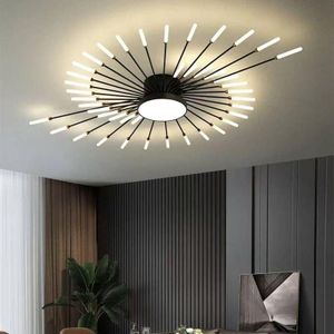 Modern, Gorgeous, Elegant, High-End, Grand, Large LED Three-Color Changing Light Starry Sky Ceiling, Three-Color Changing Large Chandelier, Electroplated. Suitable for Use in Multiple Indoor Spaces Such as Living Rooms, Bedrooms, and Dining Rooms