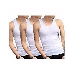 3 in 1 men's white singlet